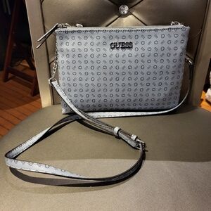 GUESS Tidewood Logo Double Zip Mini Crossbody